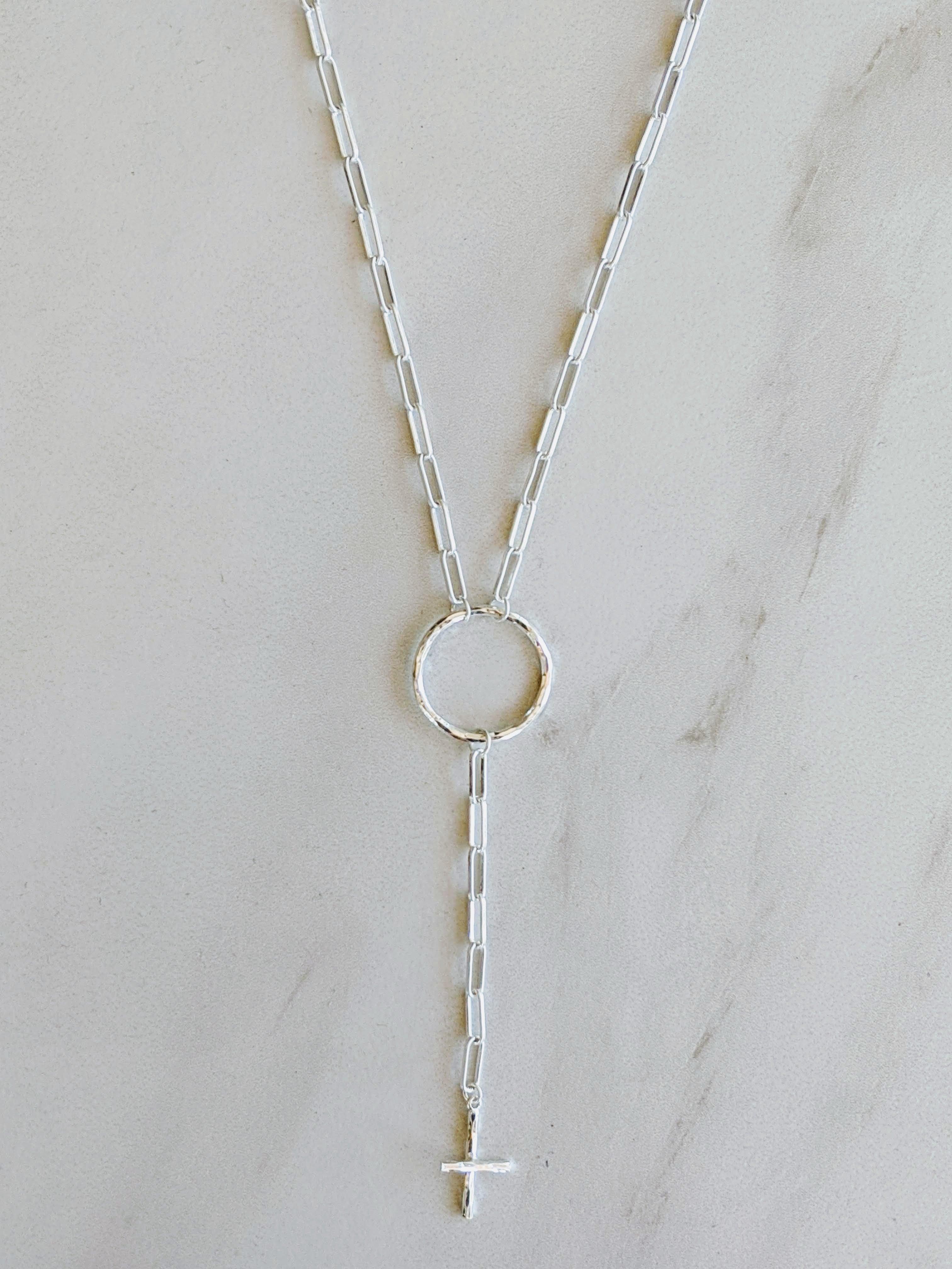 HARLOW Cross Drop Necklace - Nashelle