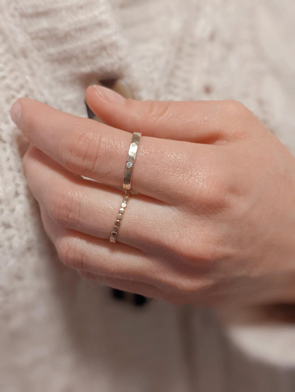 Coffee Ring with Diamond - Nashelle