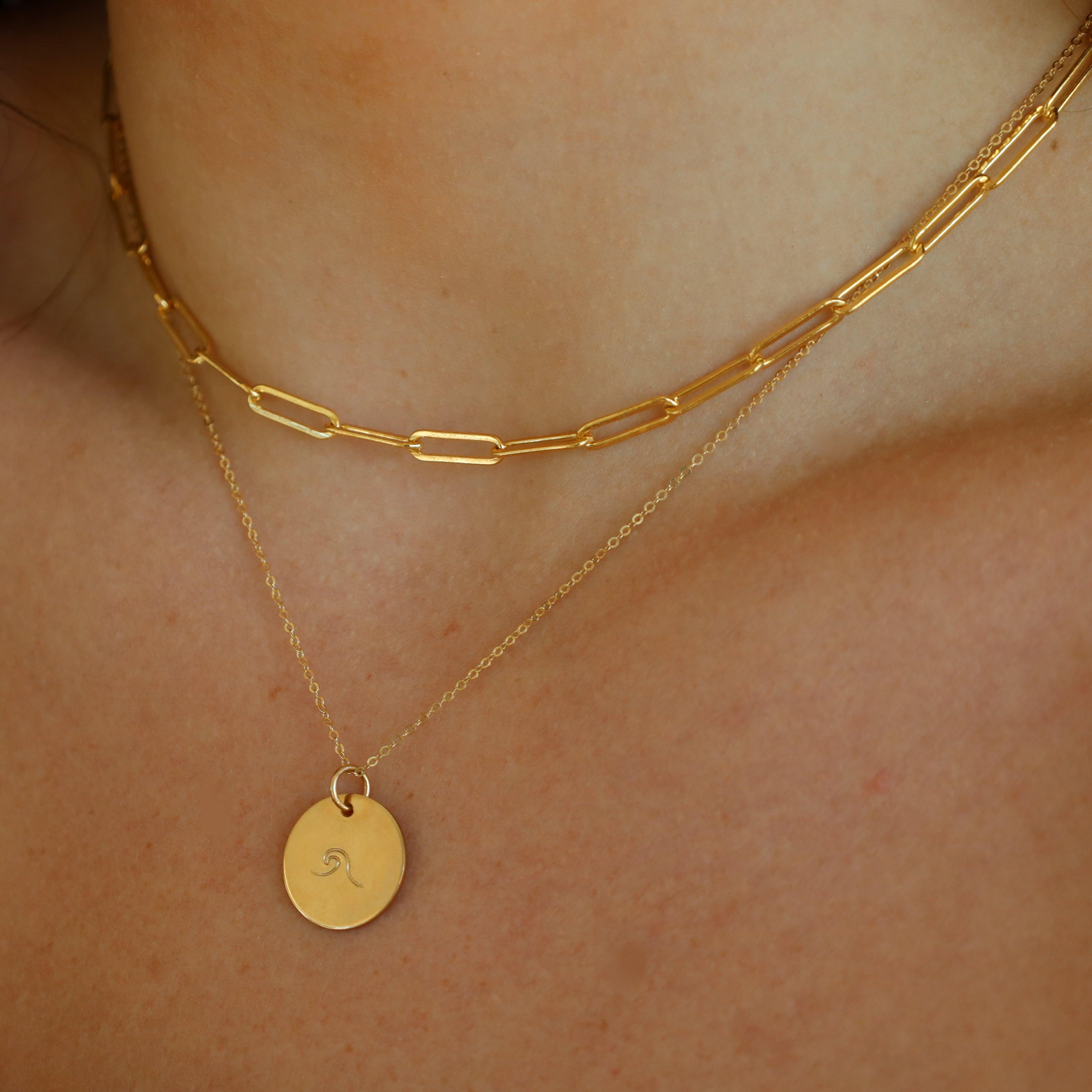 Classic Coin Wave Necklace - Nashelle