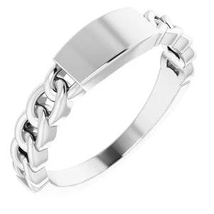 Chain Signet Ring - Nashelle
