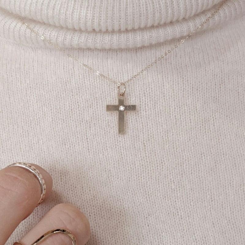 Diamond Cross Necklace - Nashelle