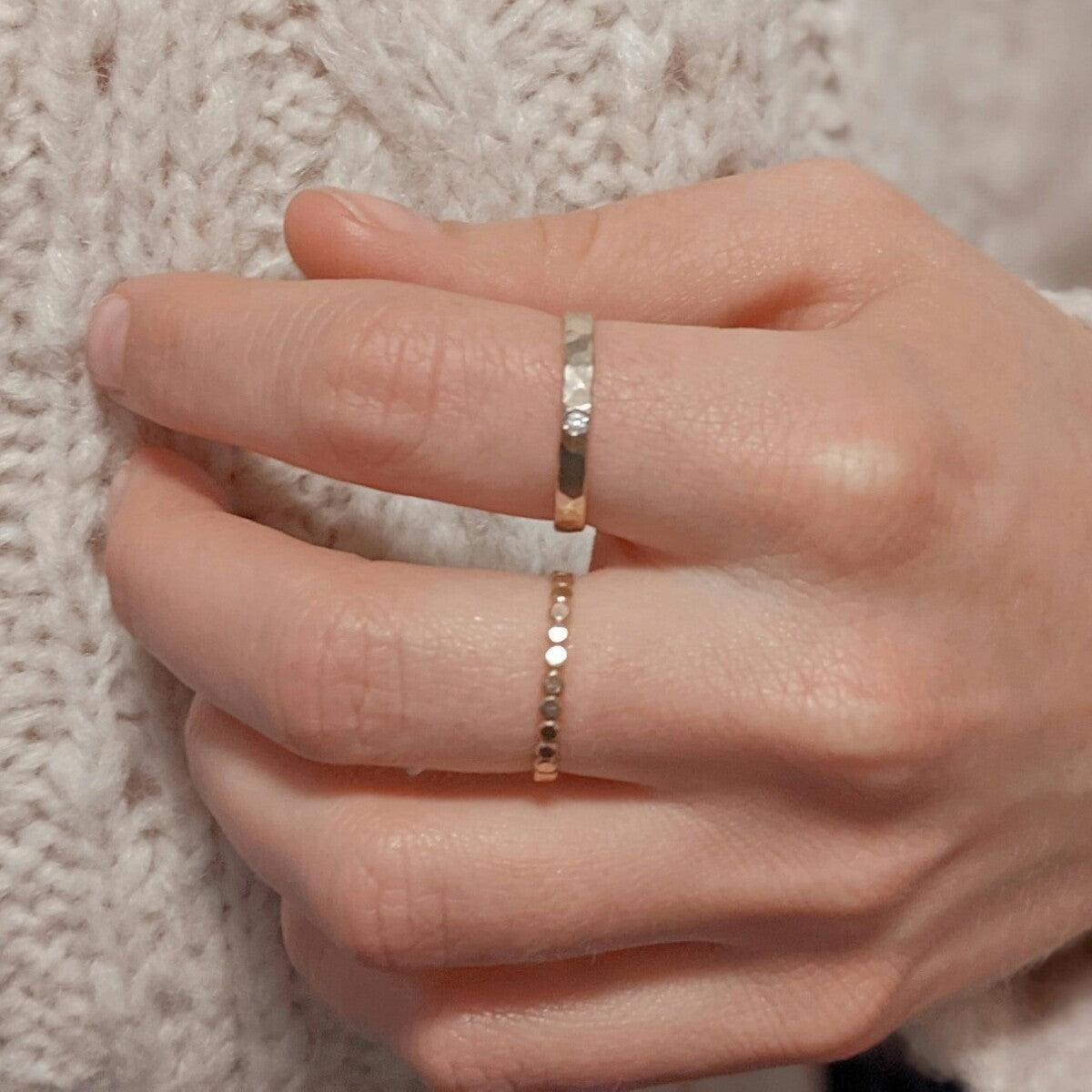 Coffee Ring with Diamond - Nashelle