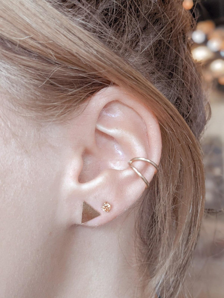 Pyramid Stud Earrings