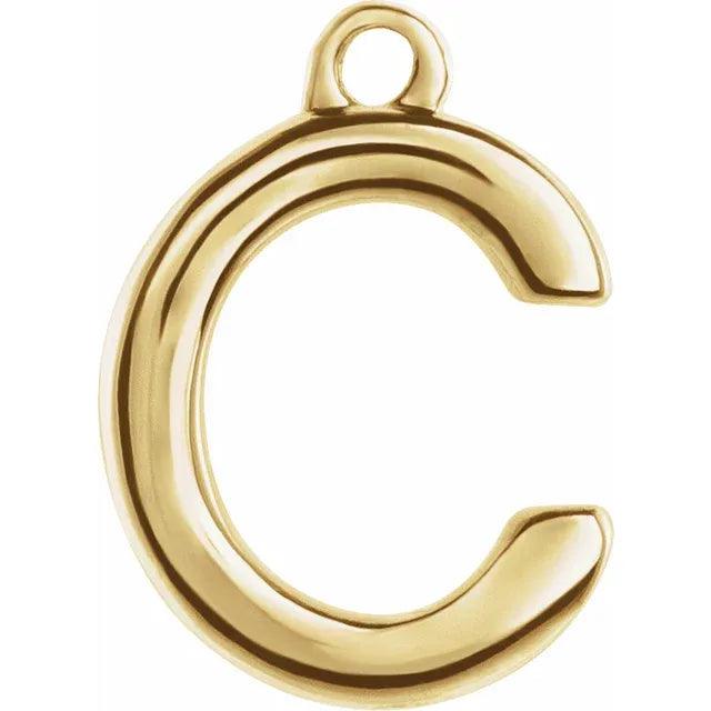 Gold Letter Charm - Nashelle