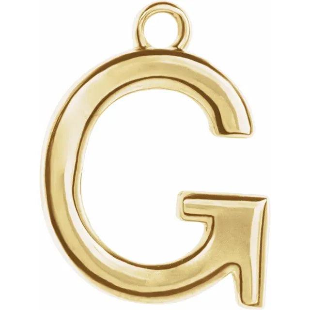 Gold Letter Charm - Nashelle