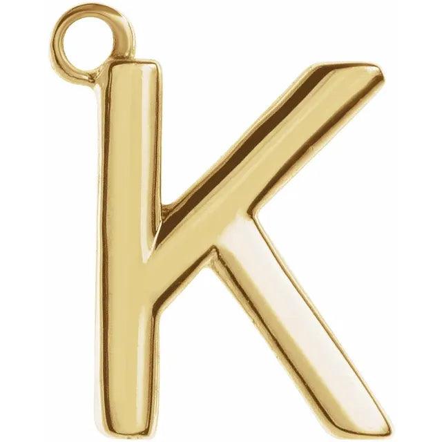 Gold Letter Charm - Nashelle