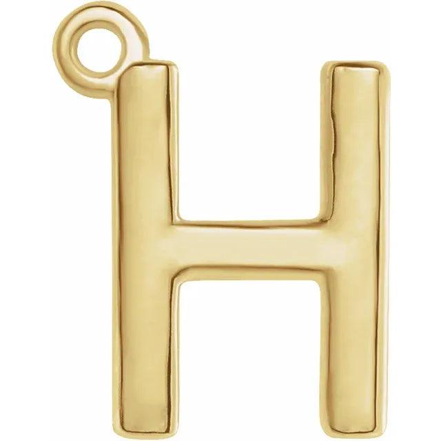 Gold Letter Charm - Nashelle