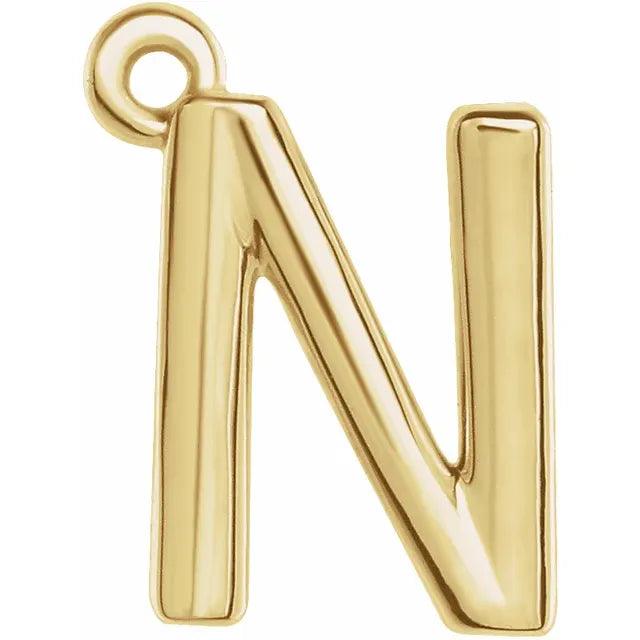 Gold Letter Charm - Nashelle