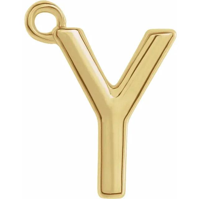 Gold Letter Charm - Nashelle