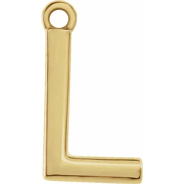 Gold Letter Charm - Nashelle