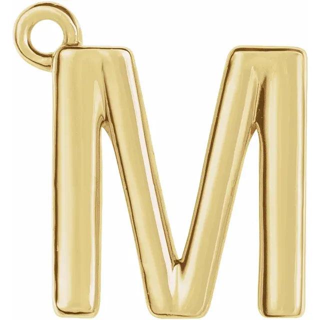 Gold Letter Charm - Nashelle