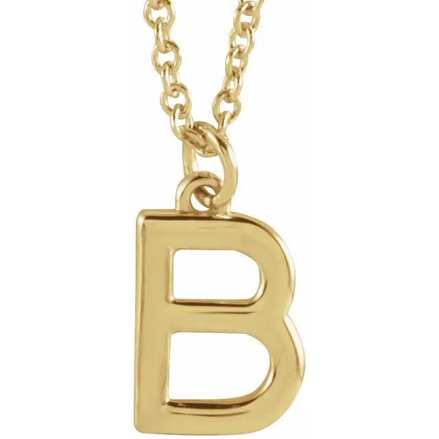 Gold Letter Necklace - Nashelle