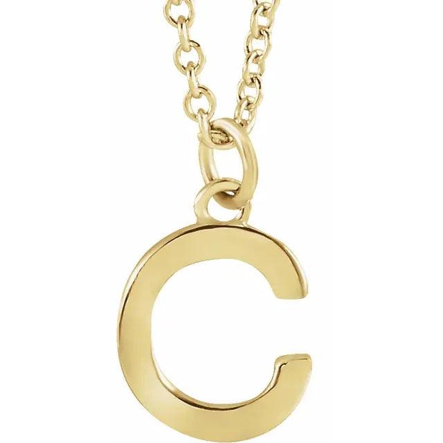 Gold Letter Necklace - Nashelle