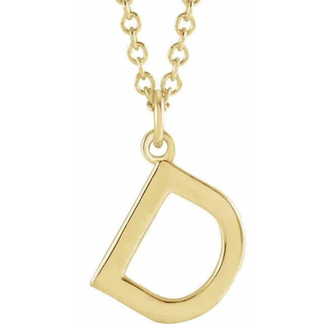 Gold Letter Necklace - Nashelle