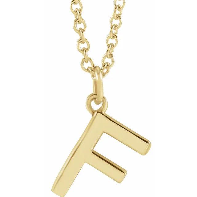 Gold Letter Necklace - Nashelle