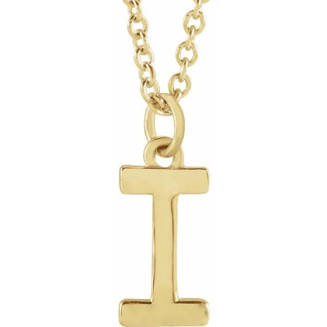 Gold Letter Necklace - Nashelle