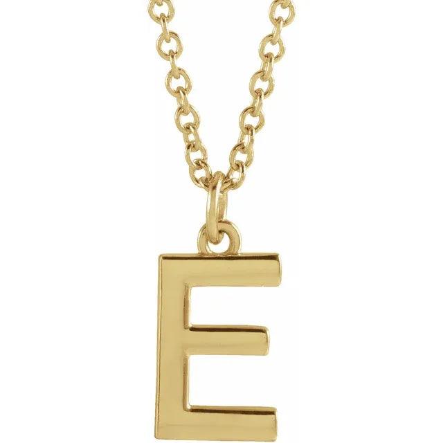 Gold Letter Necklace - Nashelle