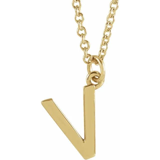 Gold Letter Necklace - Nashelle