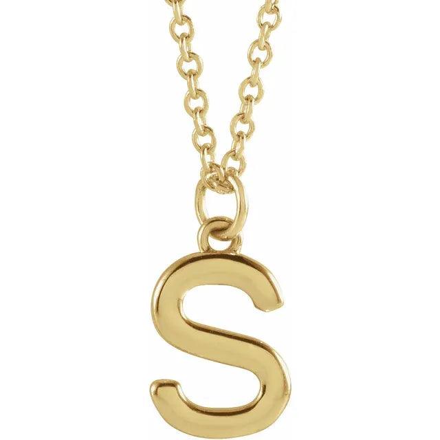 Gold Letter Necklace - Nashelle