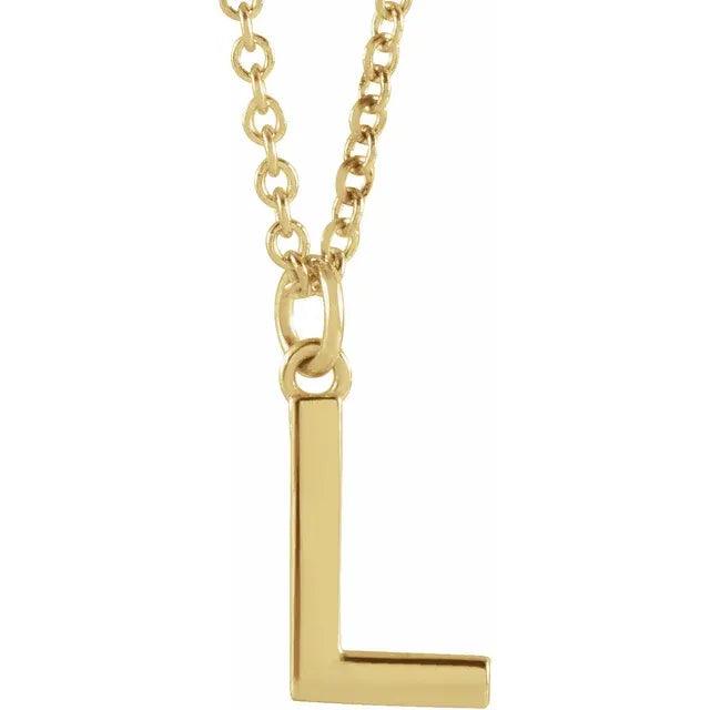 Gold Letter Necklace - Nashelle