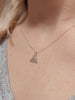 Triangle Mountain Necklace with Diamond - Nashelle