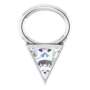 Triangle Diamond Drop Charm - Nashelle