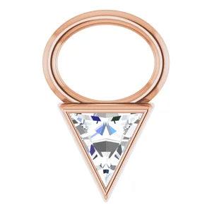 Triangle Diamond Drop Charm - Nashelle