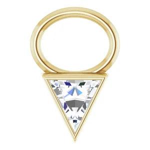 Triangle Diamond Drop Charm - Nashelle