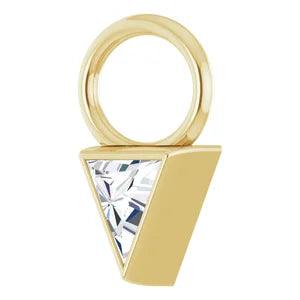 Triangle Diamond Drop Charm - Nashelle