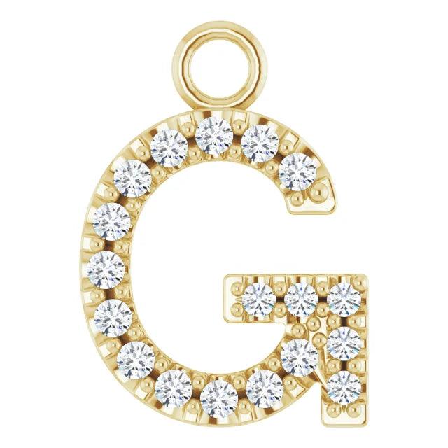 Diamond Letter Pendant - Nashelle