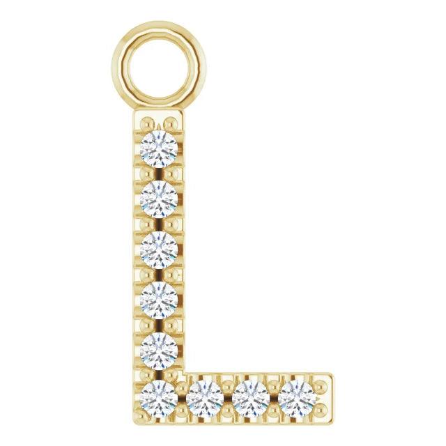 Diamond Letter Pendant - Nashelle