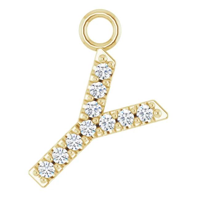 Diamond Letter Pendant - Nashelle