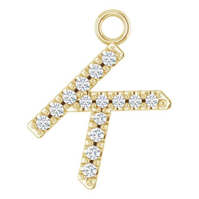 Diamond Letter Pendant - Nashelle