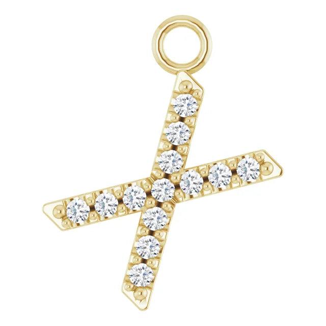 Diamond Letter Pendant - Nashelle