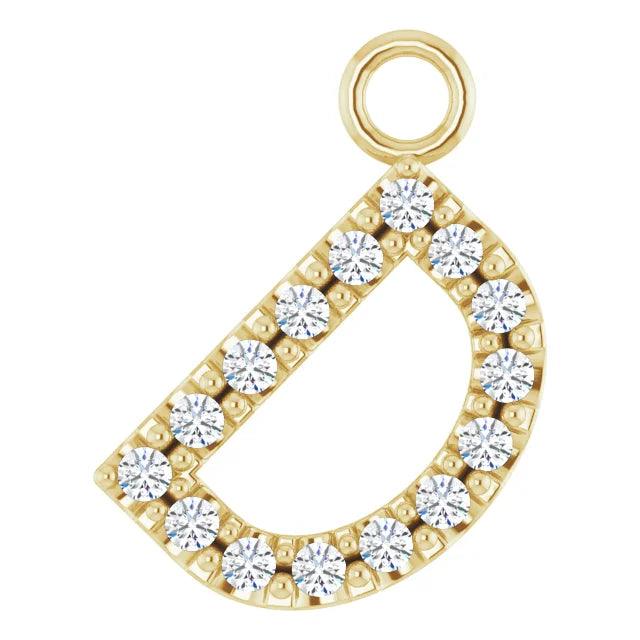 Diamond Letter Pendant - Nashelle