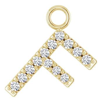 Diamond Letter Pendant - Nashelle