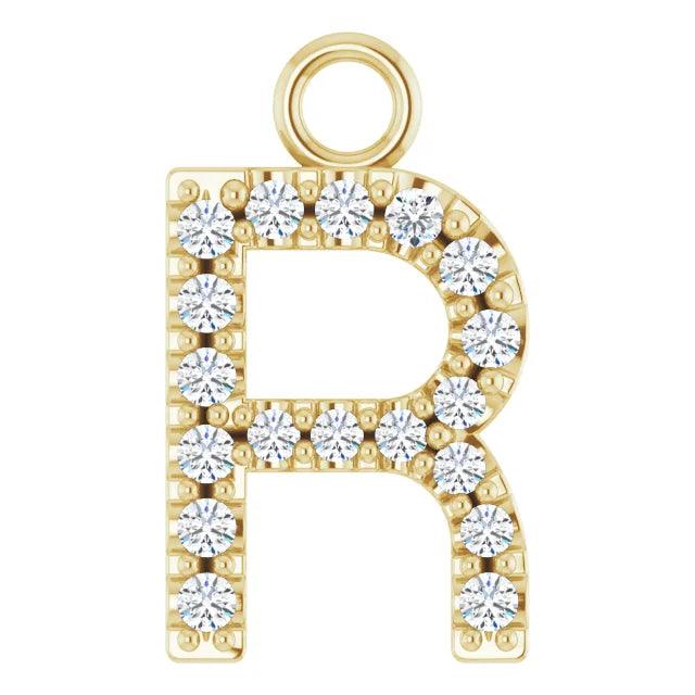 Diamond Letter Pendant - Nashelle
