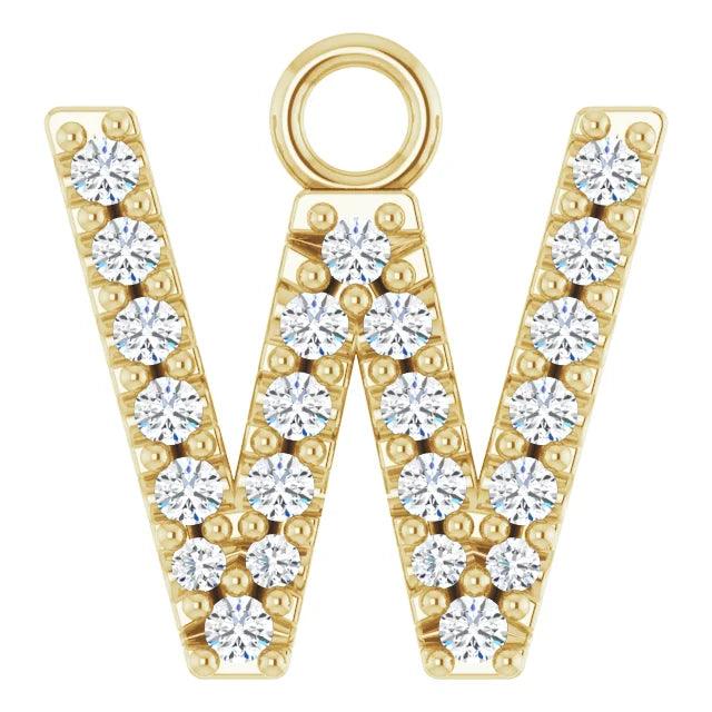 Diamond Letter Pendant - Nashelle