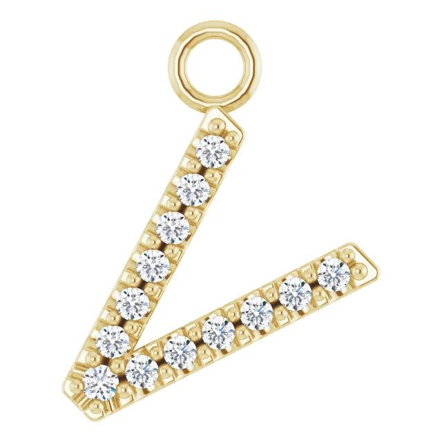 Diamond Letter Pendant - Nashelle