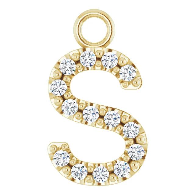 Diamond Letter Pendant - Nashelle