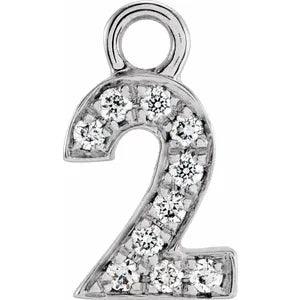 Diamond Number Charm - Nashelle