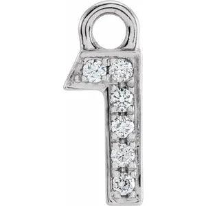 Diamond Number Charm - Nashelle