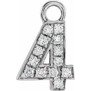 Diamond Number Charm - Nashelle