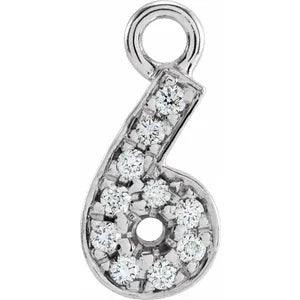 Diamond Number Charm - Nashelle