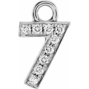 Diamond Number Charm - Nashelle