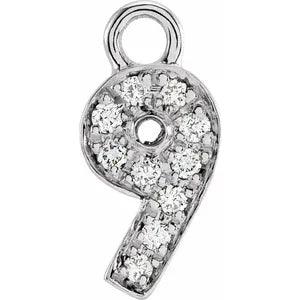 Diamond Number Charm - Nashelle