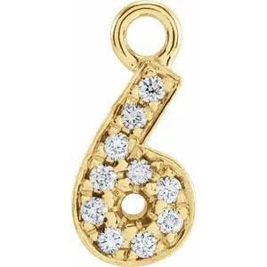 Diamond Number Charm - Nashelle