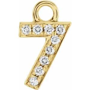 Diamond Number Charm - Nashelle