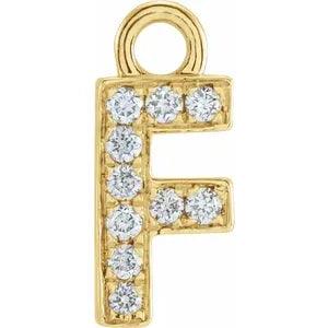Diamond Letter Charm - Nashelle