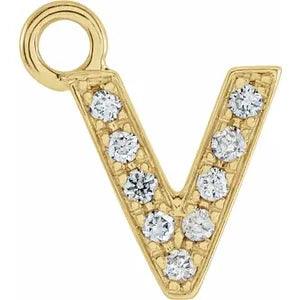 Diamond Letter Charm - Nashelle